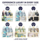 Terra Pure Eco Botanics Amenity Kit | Hotel Bulk Toiletries | 0.85 oz Shampoo, Conditioner, Lotion, Body Wash, Body Bar Soap for Guest Hospitality Vacation Rentals | 60 Sets/Case
