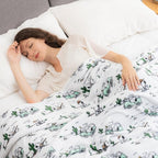 Berkshire Blanket Peanuts® VelvetLoft® Cute Character Snoopy Plush Blanket,Snoopy Desert Travel White,Full/Queen 90 in x 90 in (Official Peanuts® Product)