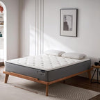 EPITEX Silverluxe Plus Full Size Mattress, 10 Inch Cooling Gel Memory Foam Full Mattress in a Box, Individual Pocket Spring for Low Motion Transfer, Medium Firm Mattress, Gray