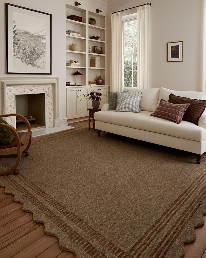 Loloi Chris Loves Julia Scottie Collection SCO-01 Mocha/Clay 3'-6" x 5'-6", .87" Pile Height, Accent Rug