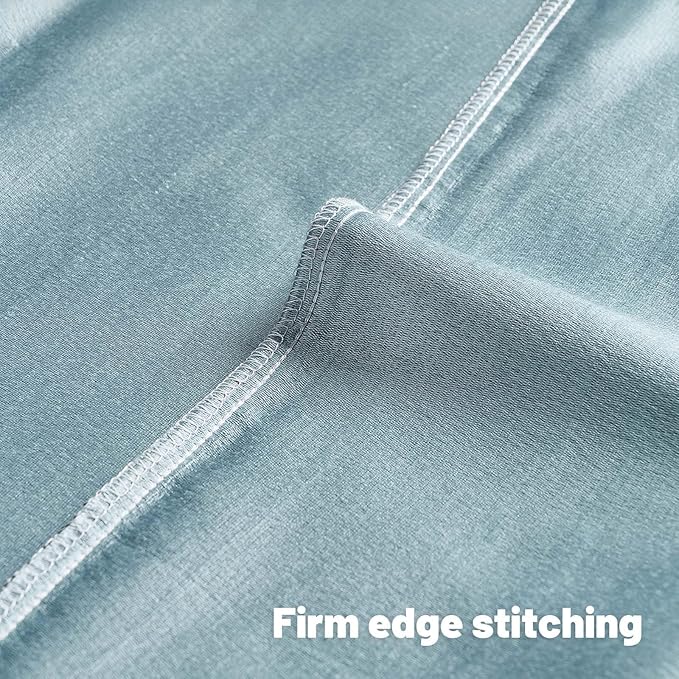 FUTEI Light Blue Chenille Decorative Throw Pillow Covers 12x20 Inch Set of 2,Soft Embossed Striped Textured Lumbar Pillow Cases,Modern Home Decor for Couch Bed Living Room