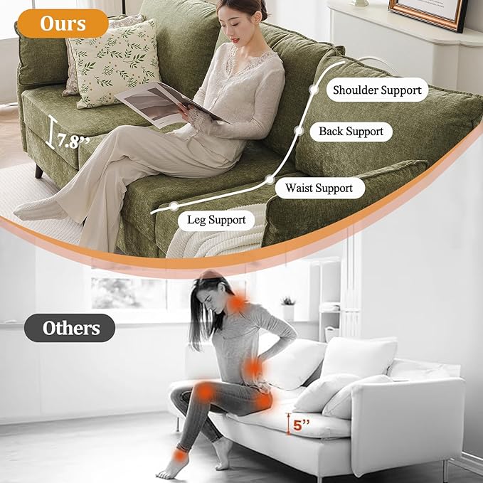 104'' Modular Sectional Sofa with All Seats Storage, Oversized U Shaped Couch for Living Room,3-Seater Comfy Cloud Couches with Movable Ottoman,Big Sectional for Bedroom,Velet,Green