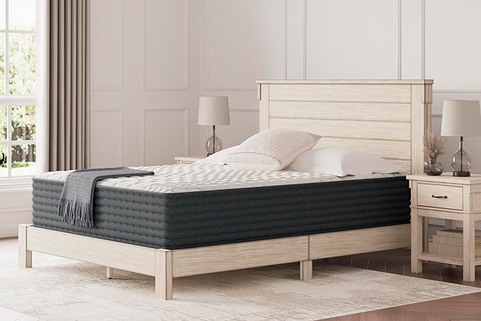 Signature Design by Ashley Hybrid 1300 13 Inch Plush Gel Memory Foam Mattress with Edge Support for Pressure Relief, Full, Fiberglass Free, Mattress in A Box