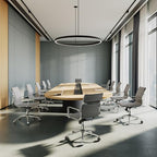 Gray Office Chair Ergonomic Computer Desk Chairs Executive Conference Room Chair Leather Modern Home Office Chair for Desk Mid Back Adjustable Swivel Chairs with Lumbar Support(Gray)…