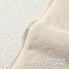 FUTEI Beige Throw Pillow Covers 26x26 Inch Set of 2,Furry Faux Fur Teddy Boucle Textured Cushion Covers,Soft Fluffy Decorative Euro Pillow Shams,Home Decor for Couch Bed Living Room Office Car