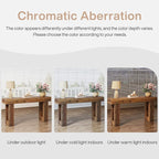 Tribesigns 63" Farmhouse Console Table, Natural Wooden Sofa Table Rectangular Accent Console for Entryway, Hallway & Living Room (Mix Brown)