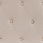 BizChair Tufted Upholstered King Size Headboard in Beige Fabric