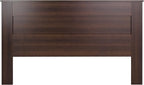 Prepac Stylish Flat Wood Panel Headboard for King Size Beds, Simplistic Wooden King Headboard 2.25" D x 81" W x 48" H, Espresso, EHFK-1301-1