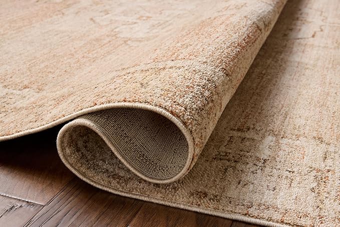 Loloi Chris Loves Julia Palma Collection PLM-02 Spice/Natural 2'-3" x 3'-10" Accent Rug Vintage Style Boho Living Room Bedroom Carpet