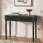 SAFAVIEH Home Collection Hanaka Black 1-Drawer Console Table