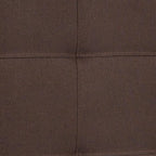 EMMA + OLIVER Quilted Tufted Full Size Headboard in Dark Brown Fabric