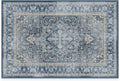 RUGGABLE Washable Area Rug – Kamran Admiral Blue 2x3, Stain-Resistant, Non-Slip – Small Machine Washable Rugs for Living Room, Bedroom, Hallway, Entryway & Bathroom–with Cushioned Pad