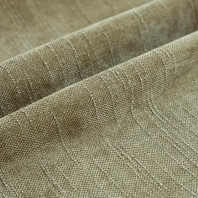 Foindtower Pack of 2 Soft Textured Chenille Throw Decorative Pillow Covers Square Accent Solid Cushion Cover Cozy Neutral Farmhouse Pillow Case for Couch Sofa Bedroom Living Room 24x24 Inch,Sage Green