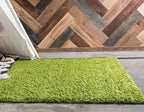 Unique Loom Solid Shag Collection Area Rug (10' x 13' Rectangle, Grass Green)
