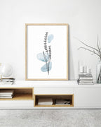 HesenDot Boho Art wall Décor,Botanical Print Set of 3, Blue Gallery Wall art,Abstract Line Watercolor Floral Home Decor,living room,bedroom