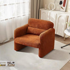 33.9'' Raindrop Velvet Fabric Accent Chair with Arms, Modern Single Sofa Chair Armchair Upholstered Comfy Reading Arm Chair for Bedroom, Living Room