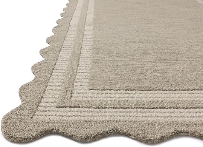 Loloi Chris Loves Julia Scottie Collection SCO-01 Fog/Ivory 2'-3" x 3'-9", .87" Pile Height, Runner Rug