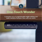 Vari ComfortEdge 60x30 Inch Adjustable Electric Standing Desk – Sit Stand VariDesk with Memory Presets, Sloped Edge, 200 LB Capacity + Tool-Free Assembly (Walnut)