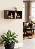 ClosetMaid Cubeicals 2-Cube Storage Shelf Organizer - Stackable or Wall-Mountable, Easy Assembly, Dark Cherry Finish