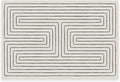 RUGGABLE x Jonathan Adler Machine Washable Modern Area Rug – Labyrinth Camel/Ivory 2x3, Stain-Resistant, Non-Slip – Small Rugs for Living Room, Bedroom, Hallway, Entryway & Bathroom–with Standard Pad