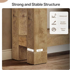 Tribesigns 63-Inch Console Table with 2 Drawers, 2-Tier Wooden Sofa Table Behind Couch, Farmhouse Entryway Console with Storage Shelf & Sturdy H-Shaped Legs for Living Room, Entrance, Hallway