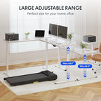 FLEXISPOT L Shaped Standing Desk, 63 x 47 Inch Electric Height Adjustable Corner Desk, Sit Stand Computer Workstation, Preset Controller, Home Office, White Frame with White Top, White Drawer