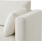 CHITA Sectional Sofa Set, Comfty Cloud Couch, FSC Certified Deep Seat Sectional Couch for Lving Room, 112 inch Width, 3 Seat Modern Modular Sofa, Linen