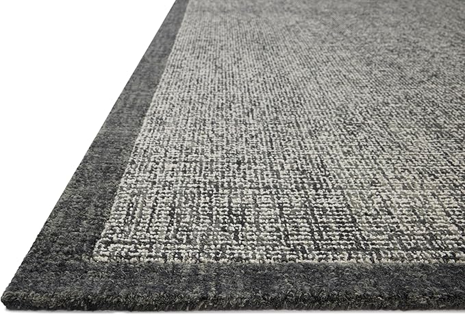 Loloi Magnolia Home by Joanna Gaines Henley Collection HNY-01 Ivory/Charcoal 2'-3" x 3'-9" Accent Rug