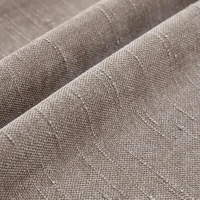 Foindtower Set of 2 Soft Textured Chenille Throw Decorative Pillow Covers Square Accent Solid Cushion Cover Cozy Neutral Farmhouse Pillow Case for Couch Sofa Bedroom Living Room 22x22 Inch,Light Taupe