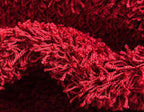 Unique Loom Solid Shag Collection Area Rug (2' 2" x 3' 1" Rectangle, Cherry Red)
