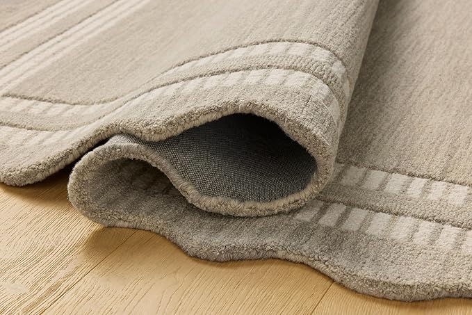 Loloi Chris Loves Julia Scottie Collection SCO-01 Fog/Ivory 5'-0" x 7'-6", .87" Pile Height, Area Rug