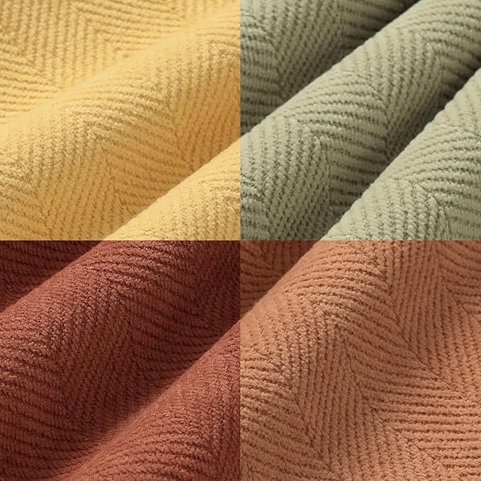 ZWJD Throw Pillow Covers 20x20 Set of 4 Chenille Pillow Covers with Elegant Design Soft and Luxurious Decorative Throw Pillows for Couch, Bed, and Home Decor