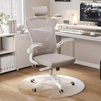 Ergonomic Office Chair, High-Back Mesh Computer Desk Chair with Adjustable Height, Lumbar Support, Flip-Up Armrests,headrest，and Swivel Rolling Design for Home and Office Use