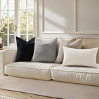 decorUhome Light Brown Chenille Throw Pillow Covers 22x22 Set of 2 Thick Textured Slubby Couch Pillow Covers Farmhouse Accent Modern Neutral Decorative Pillow Cases for Bed Sofa Living Room