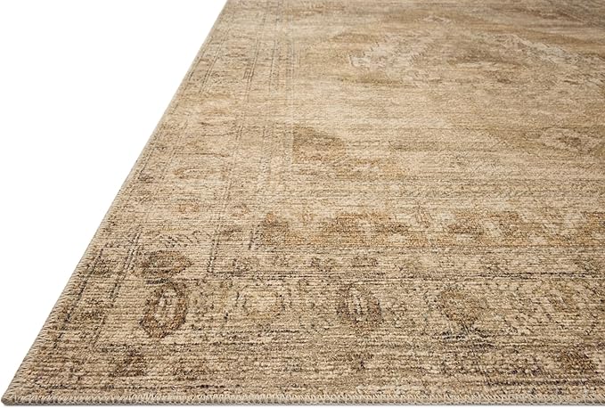 Loloi Amber Lewis Cambria Collection CBR-03 Taupe/Antique Bronze 6'-0" x 9'-0" Area Rug Jute, Neutral, Vintage Style, Antique Tone, Living, Bedroom, Dining, Carpet