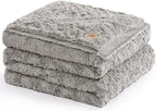 UGG Faux Fur Full/Queen Blanket, Double-Sided Fluffy Blanket, Cozy Oversized Throw for Couch, Washable Bedding for Full or Queen Bed, Luxury Home Decor, 90" x 90", Seal Grey (Adalee)