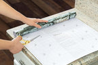 EasyLiner Peel & Stick Decor Removable Peel and Stick Wallpaper - Self Adhesive Decorative Shelf Paper for Cabinets, Walls, Resurfacing Projects - Adhesive Shelf Liner - 20in x 18ft - Stone