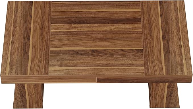 Tribesigns 55" Executive Desk, Wooden Office Desk with Double Pedestal, Modern Simple Computer Writing Table for Home Office, Medium Brown