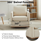 Chifee & Vingol 30.7" W Mid Century Modern Swivel Accent Chair for Living Room Set of 2,Beige