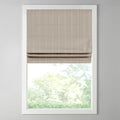 Madison Park Galen Cordless Roman Shade, 29"W x 64"H, Sheen Taupe – Room Darkening, Thermal Insulated, Energy Efficient Window Blind with Subtle Sheen Basketweave Fabric for Privacy