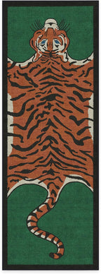 RUGGABLE x Jonathan Adler Machine Washable Modern Runner Rug – Tiger Emerald 2.5x7, Stain-Resistant, Non-Slip – Washable Rug for Hallway, Entryway, Living Room & Kitchen–with Standard Pad
