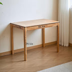 40"x24" Solid Wood Desk with Drawers,Wood Writing Desk for Small Spaces, Home Office Desks for Work, Gaming Study PC Desk for Bedroom, Student Computer Desks(Natural Wood Color, 40 inch)