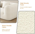 120'' Oversized Sectional Couches for Living Room Boneless Modular Sectional Sofa Plush Chenille Cloud Modular Couch Modern Sectionals with Deep Seat, No Assembly Required, 4 Seater, Beige