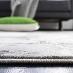 SAFAVIEH Craft Collection Area Rug - 6'7" x 9', Grey & Silver, Modern Abstract Design, Non-Shedding & Easy Care, Ideal for High Traffic Areas in Living Room, Bedroom (CFT877G)