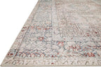 Loloi Chris Loves Julia Jules Collection JUL-07 Natural/Ocean 2'-6'' x 9'-6'', .13" Pile Height, Runner Rug