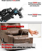 26in Extra Large Lazy Boy Recliner Chair for Tall Men Up to 6'2"/350lb Adjustment Power Lift Recliner Chair with Cupholder, Massage Chair Recliner with Lumbar Heating