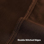FUTEI Rust Chenille Decorative Throw Pillow Covers 18x18 Inch Set of 2,Soft Cozy Faux Linen Textured Cushion Case,Farmhouse Home Decor for Couch Living Room