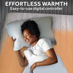 Sunbeam Electric Heated Mattress Pad Soft Cozy Fabric Fast Heating 12 Heat Settings 12-Hour Auto Shut-Off Deep Pocket Skirt Machine Washable Full 75" x 54"