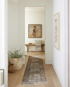 Loloi Amber Lewis Morgan Collection MOG-03 Denim/Multi 2'-0" x 5'-0" 38" Thick Accent Rug feat. CloudPile, Neutral, Room Décor, Vintage Inspired, Livingroom, Bedroom, Dining Area