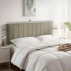 Upholstered Full Headboard - Easy Assemble Channel Stitched Headboard Full Size - Wall Mounted Headboard with 3D Soundproof Wall Panels Peel & Stick Floating Headboards for Full Size Bed - Olive Green
